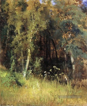 paysage classique secret de 1874 Ivan Ivanovitch forêt Peinture à l'huile